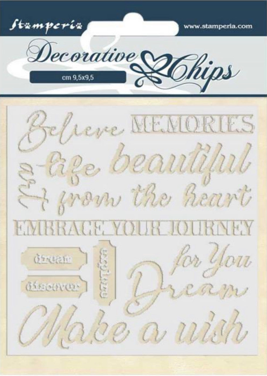 Stamperia Decoratieve Chips - Atelier Des Arts Quotes